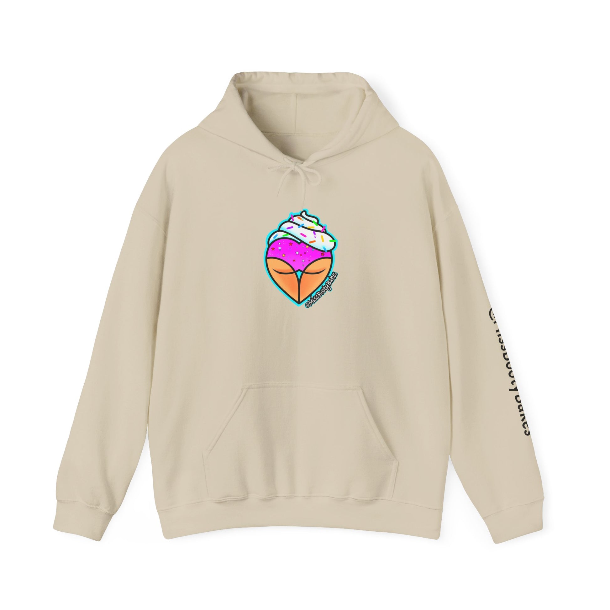 Cozy Cupcake Love Hoodie, Cute Sweater for Foodies, Gift for Dessert Lovers, Sweet Treat Apparel, Comfortable Hooded Sweatshirt