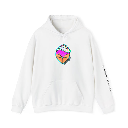 Cozy Cupcake Love Hoodie, Cute Sweater for Foodies, Gift for Dessert Lovers, Sweet Treat Apparel, Comfortable Hooded Sweatshirt